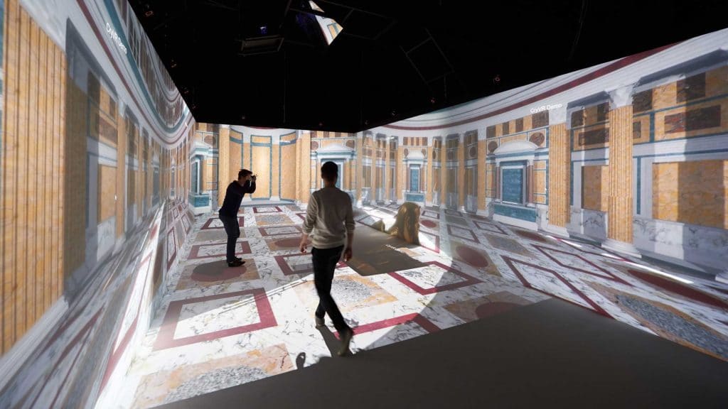 salle immersive à l'université de Caen