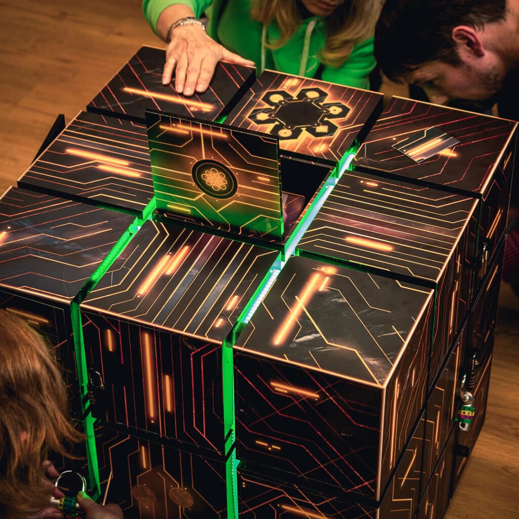 L'escape Box en cours d'utilisation par les jeunes de la mission locale ouest eure